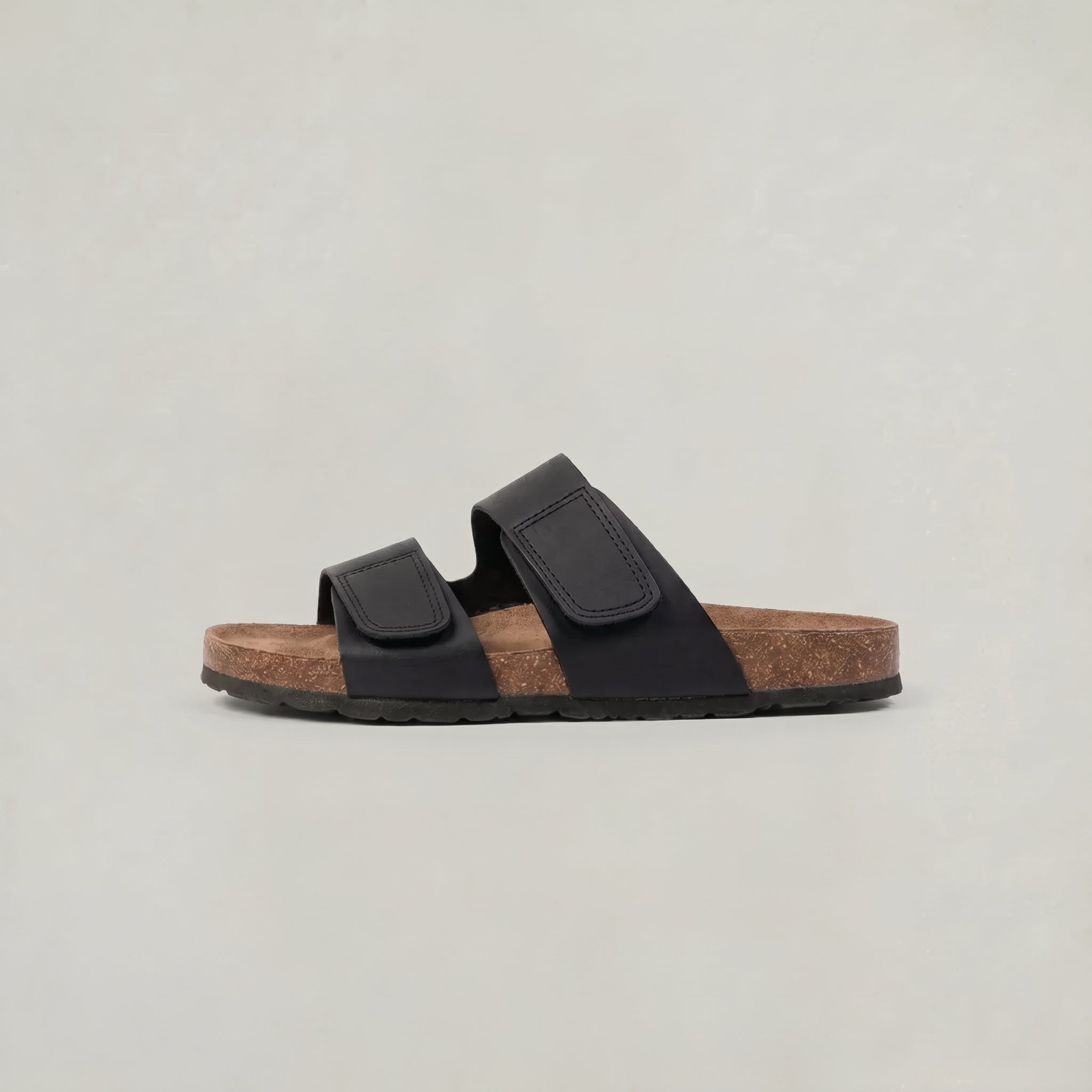 Theo | Men's Double Strap Slides – Adjustable Open-Toe Sandals