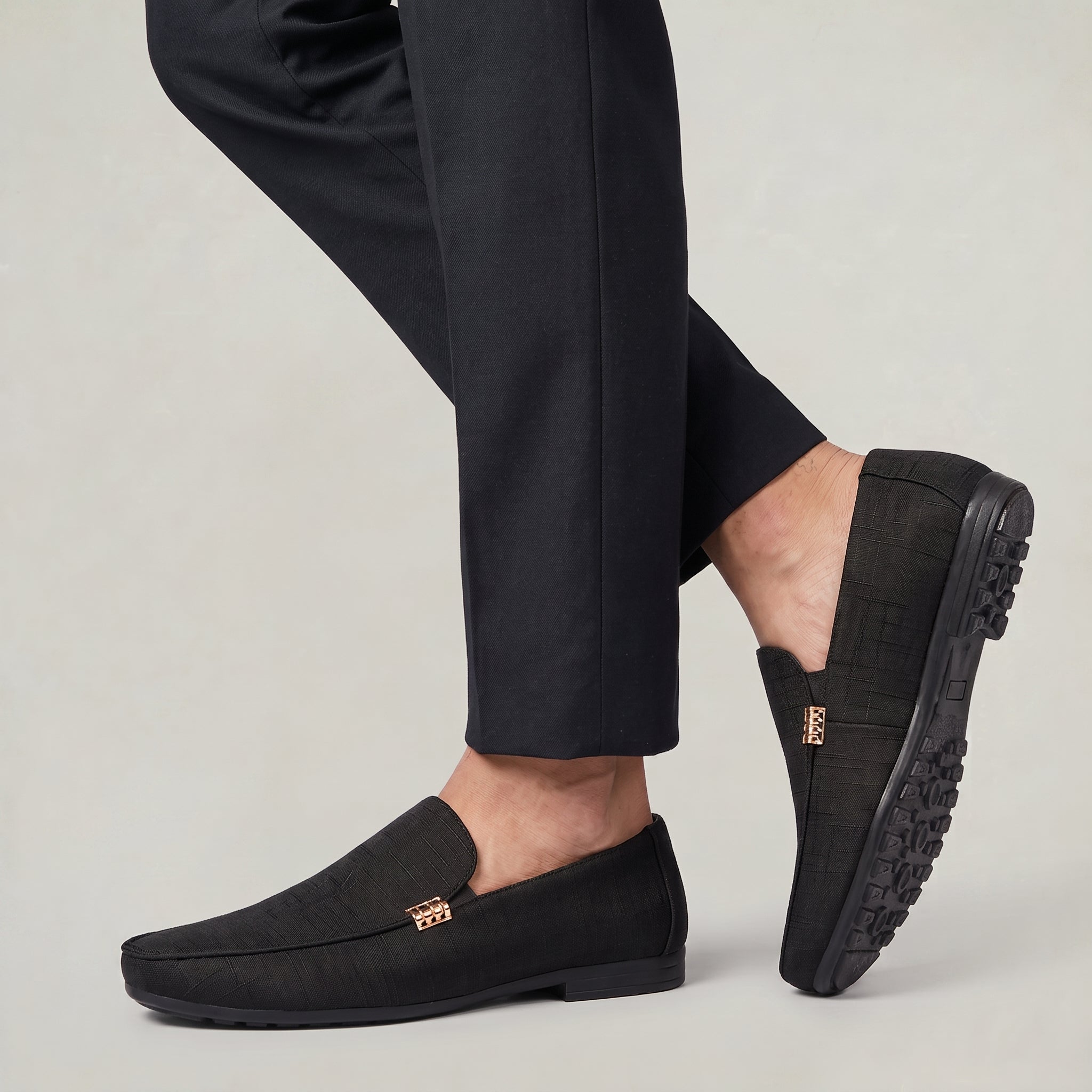 Baxter | Men's Canvas Slip-On Casual Loafers - Lightweight Everyday Shoes