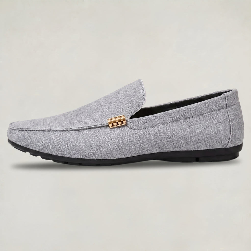 Baxter | Men's Canvas Slip-On Casual Loafers - Lightweight Everyday Shoes