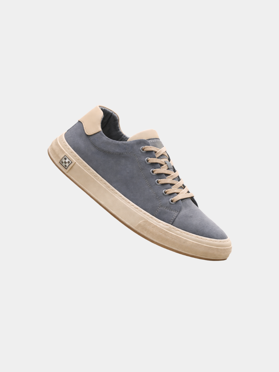 Jasper | Men's Canvas Low-Top Trainers - Stitched Everyday Sneakers
