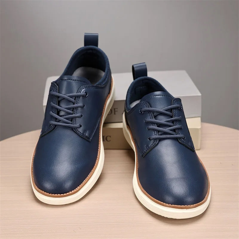 Wilfred | Men's Leather-Look Lace-Up Shoes - Smart-Casual Everyday Footwear