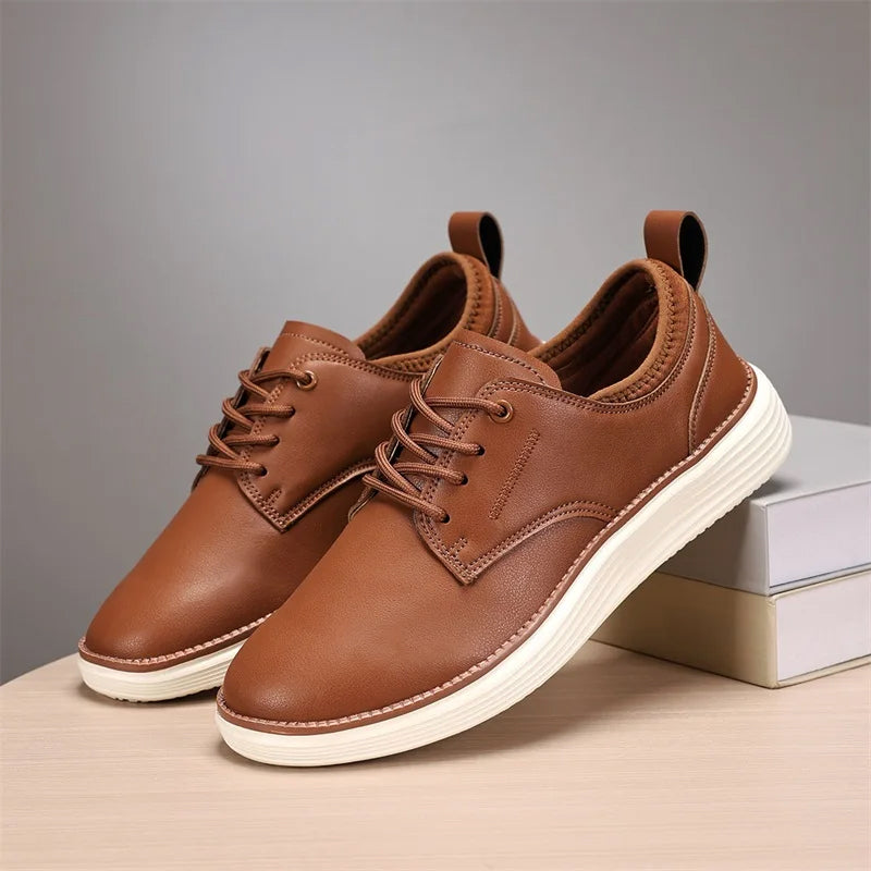 Wilfred | Men's Leather-Look Lace-Up Shoes - Smart-Casual Everyday Footwear
