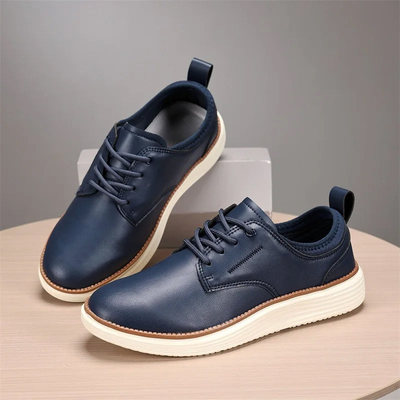 Wilfred | Men's Leather-Look Lace-Up Shoes - Smart-Casual Everyday Footwear