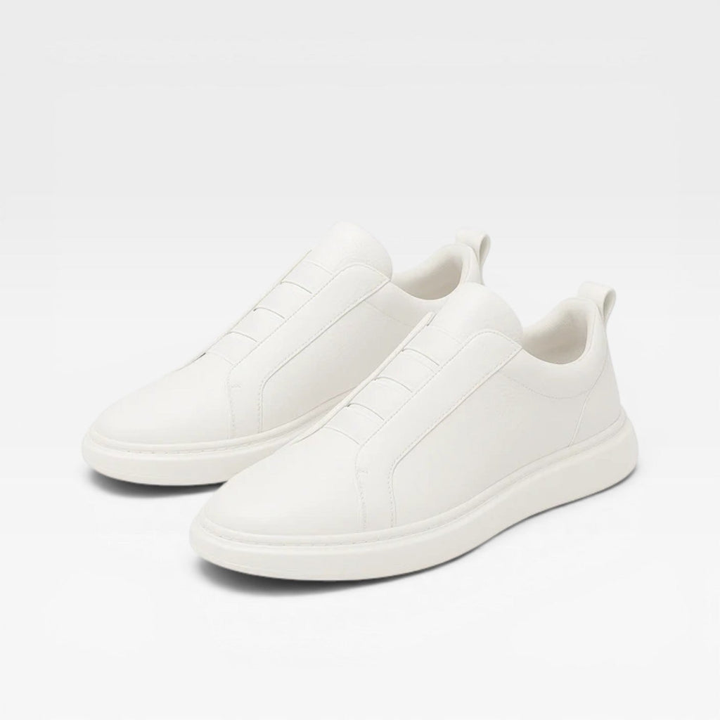 Alistair | Men's Genuine Leather Slip-On Trainers – Minimalist Smart-Casual Sneakers