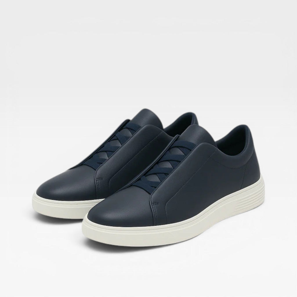 Alistair | Men's Genuine Leather Slip-On Trainers – Minimalist Smart-Casual Sneakers