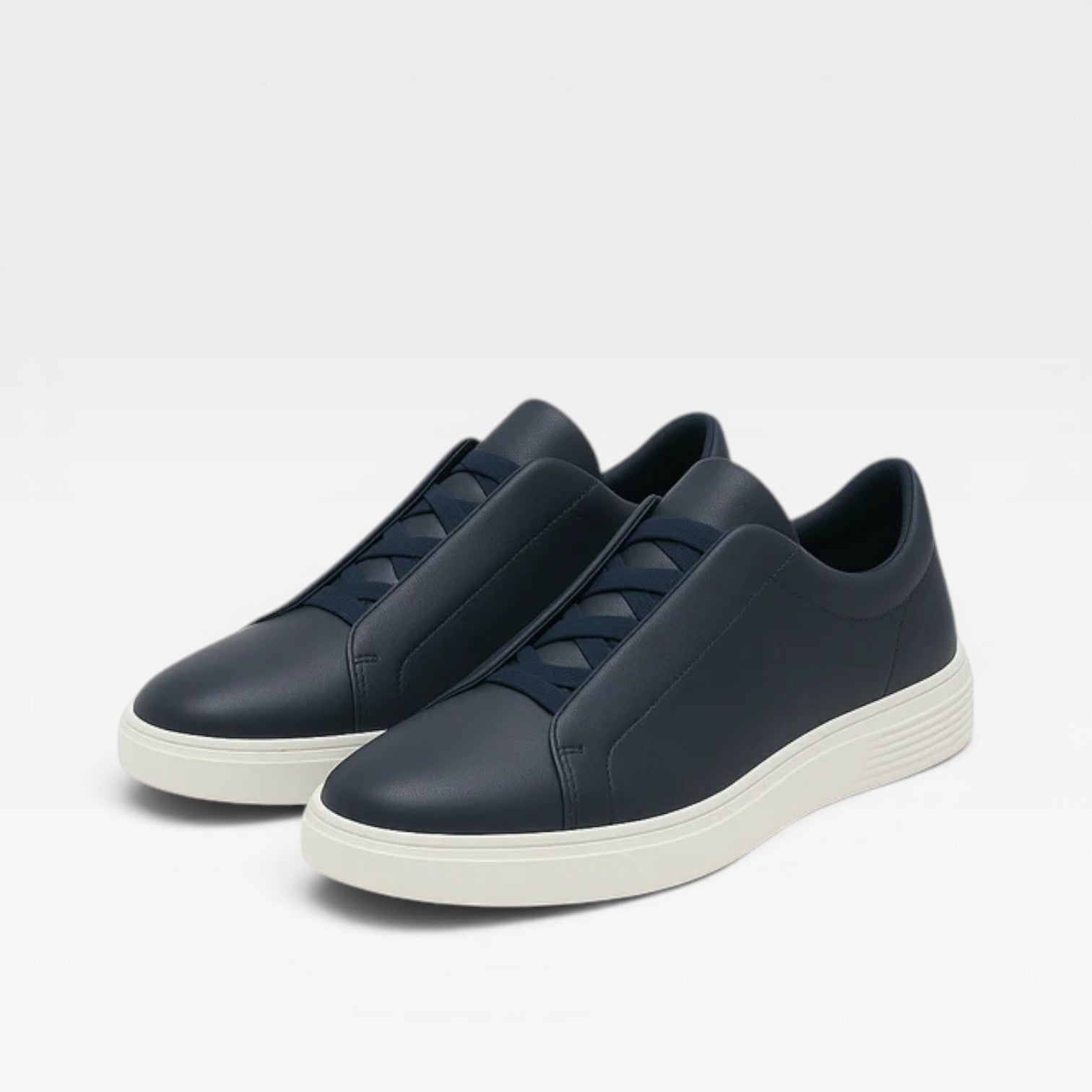 Alistair | Men's Genuine Leather Slip-On Trainers – Minimalist Smart-Casual Sneakers