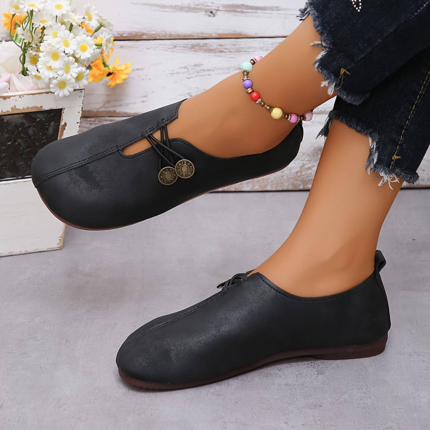 Delphine | Women's Cushioned Everyday Flats - Lightweight Casual Shoes
