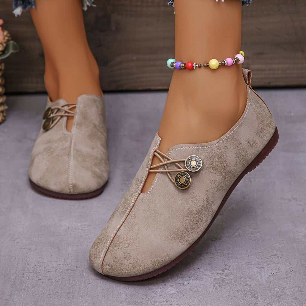 Delphine | Women's Cushioned Everyday Flats - Lightweight Casual Shoes