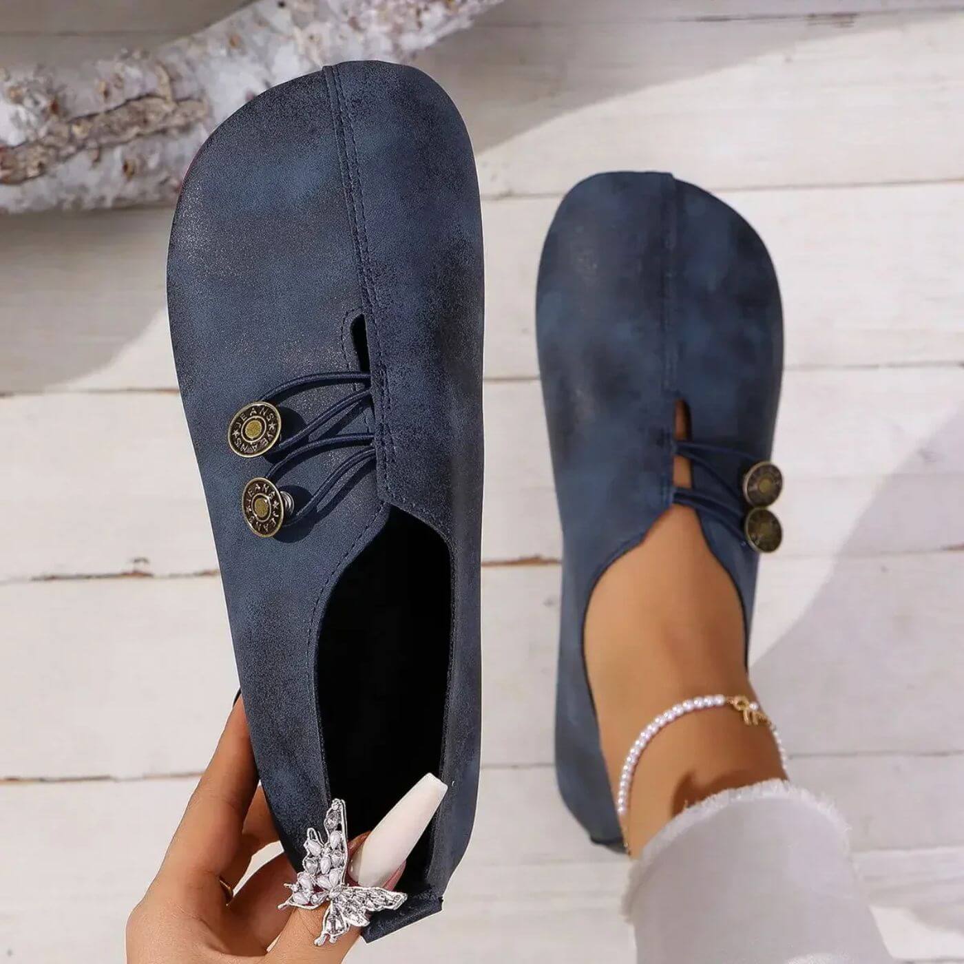 Delphine | Women's Cushioned Everyday Flats - Lightweight Casual Shoes