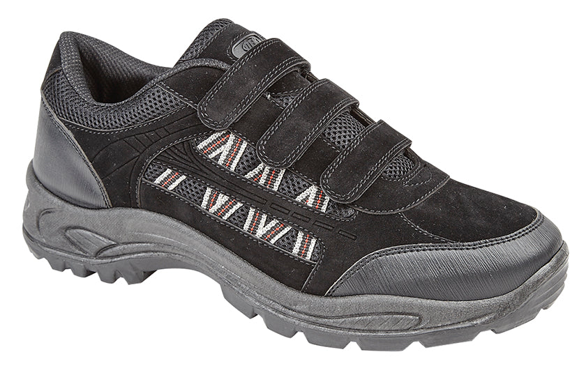 Gareth | Men's Textile Trek and Trail Shoes - Touch-Fasten Hiking Shoes