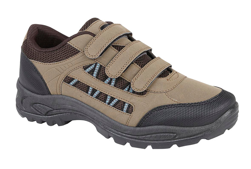Gareth | Men's Textile Trek and Trail Shoes - Touch-Fasten Hiking Shoes