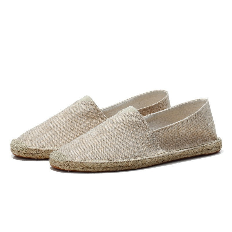 Brookshire | Men's Linen-Feel Espadrilles – Lightweight Slip-On Summer Shoes