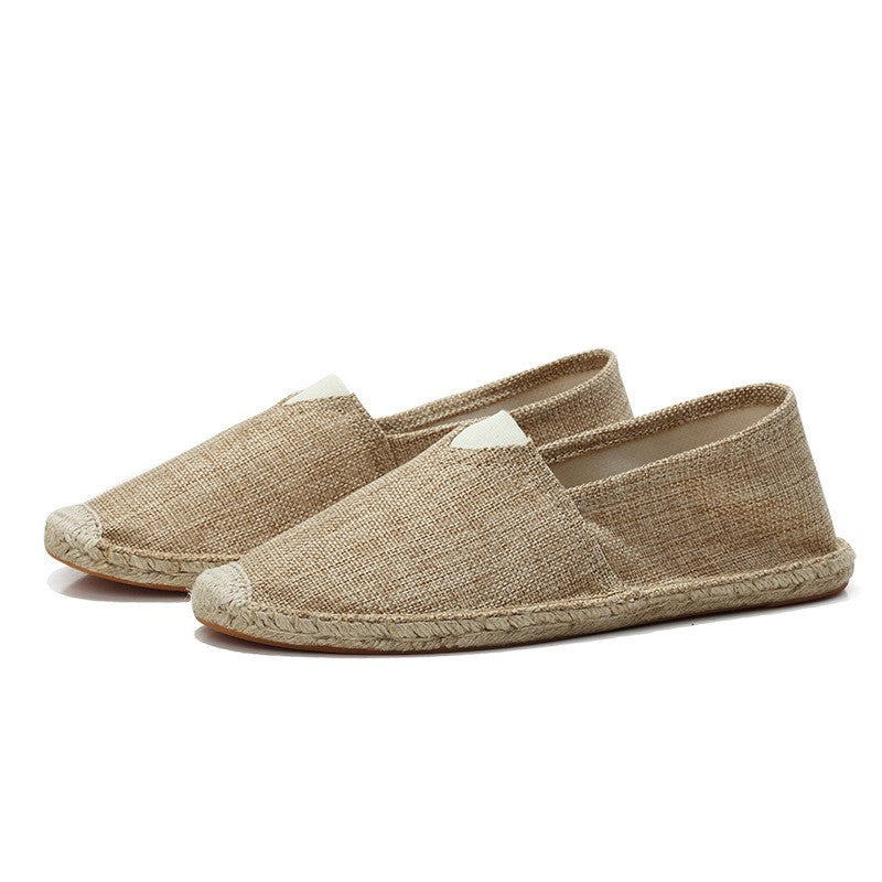 Brookshire | Men's Linen-Feel Espadrilles – Lightweight Slip-On Summer Shoes