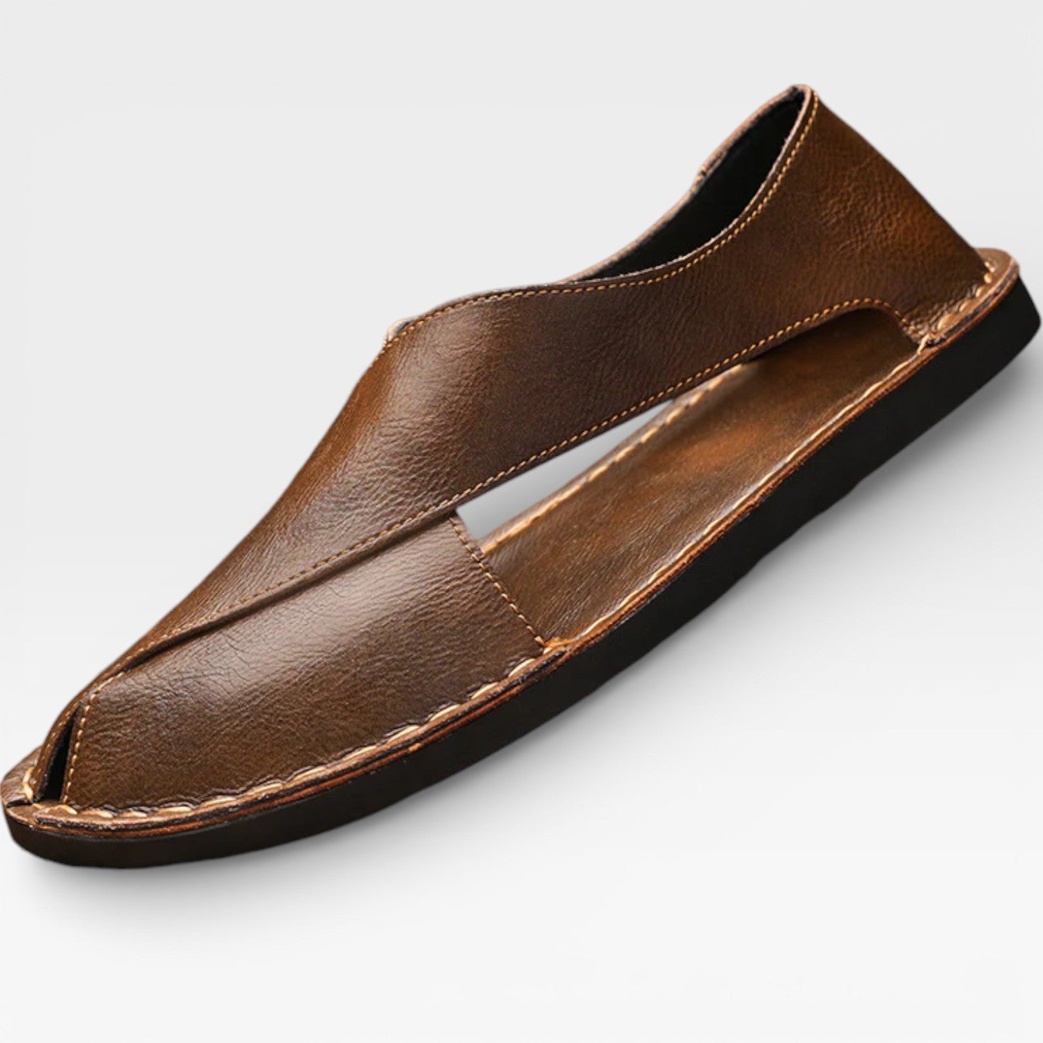 Marcus | Men's Leather-Look Sandals - Smart-Casual Summer Shoes