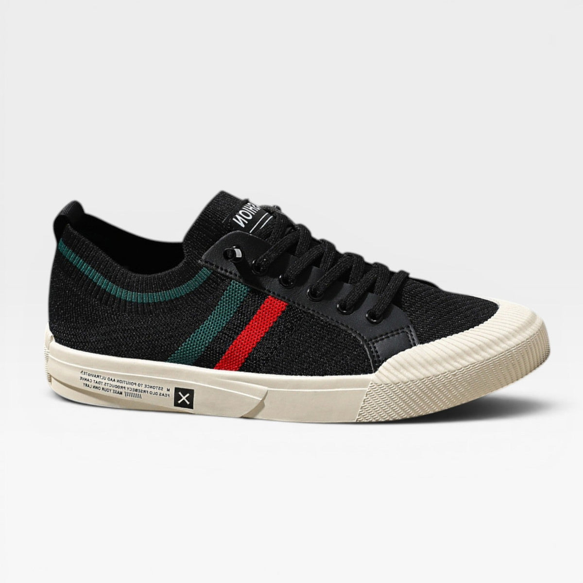 Corwin | Men's Knit Lace-Up Trainers - Casual Everyday Sneakers