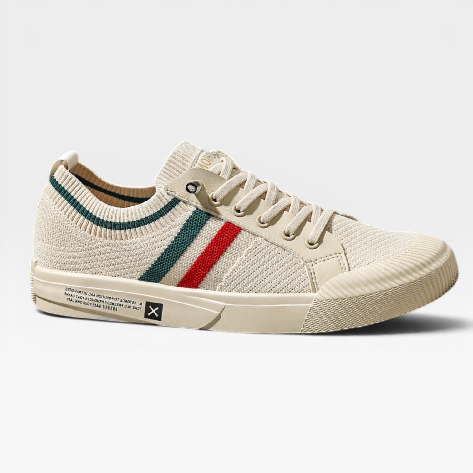 Corwin | Men's Knit Lace-Up Trainers - Casual Everyday Sneakers