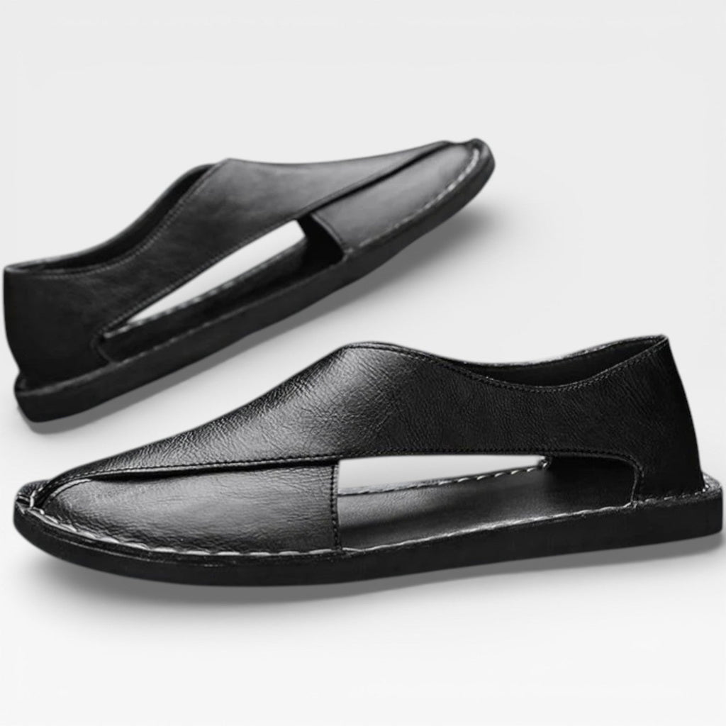 Marcus | Men's Leather-Look Sandals - Smart-Casual Summer Shoes