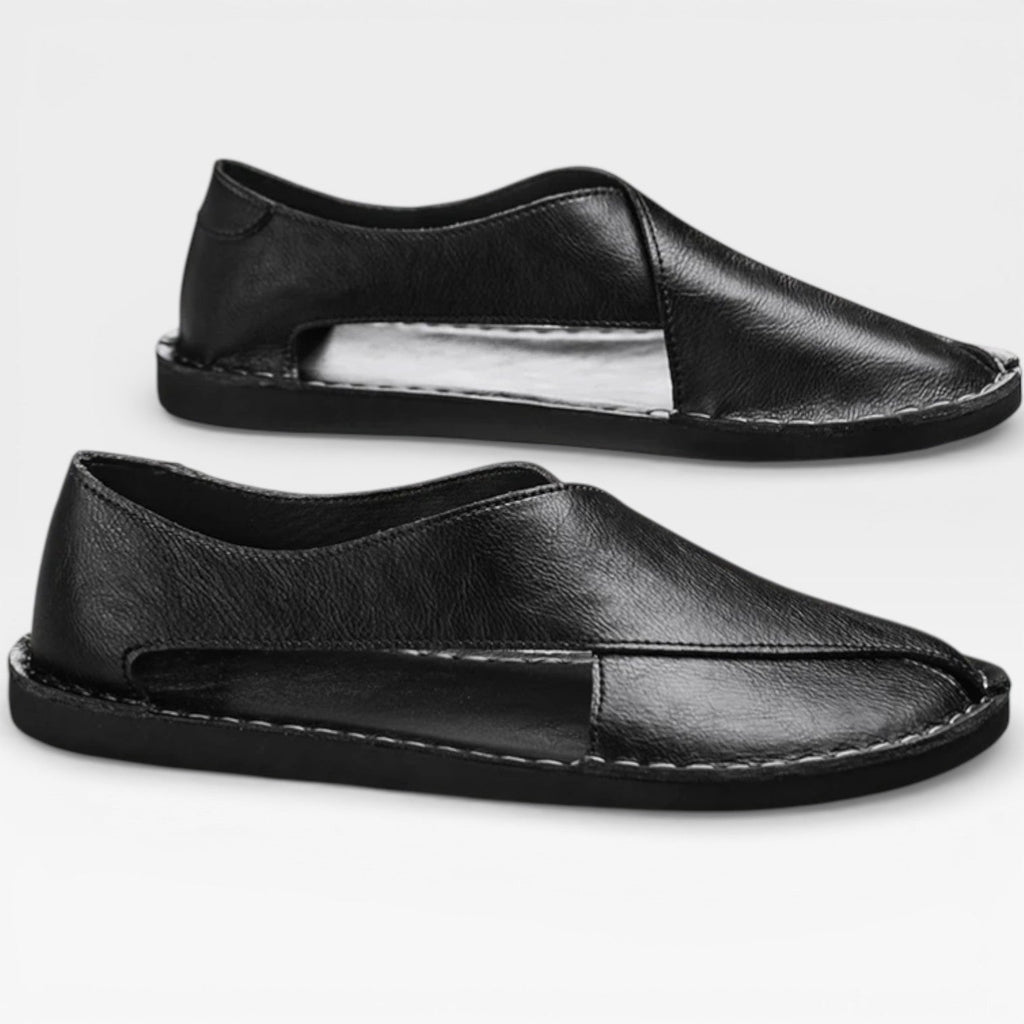 Marcus | Men's Leather-Look Sandals - Smart-Casual Summer Shoes