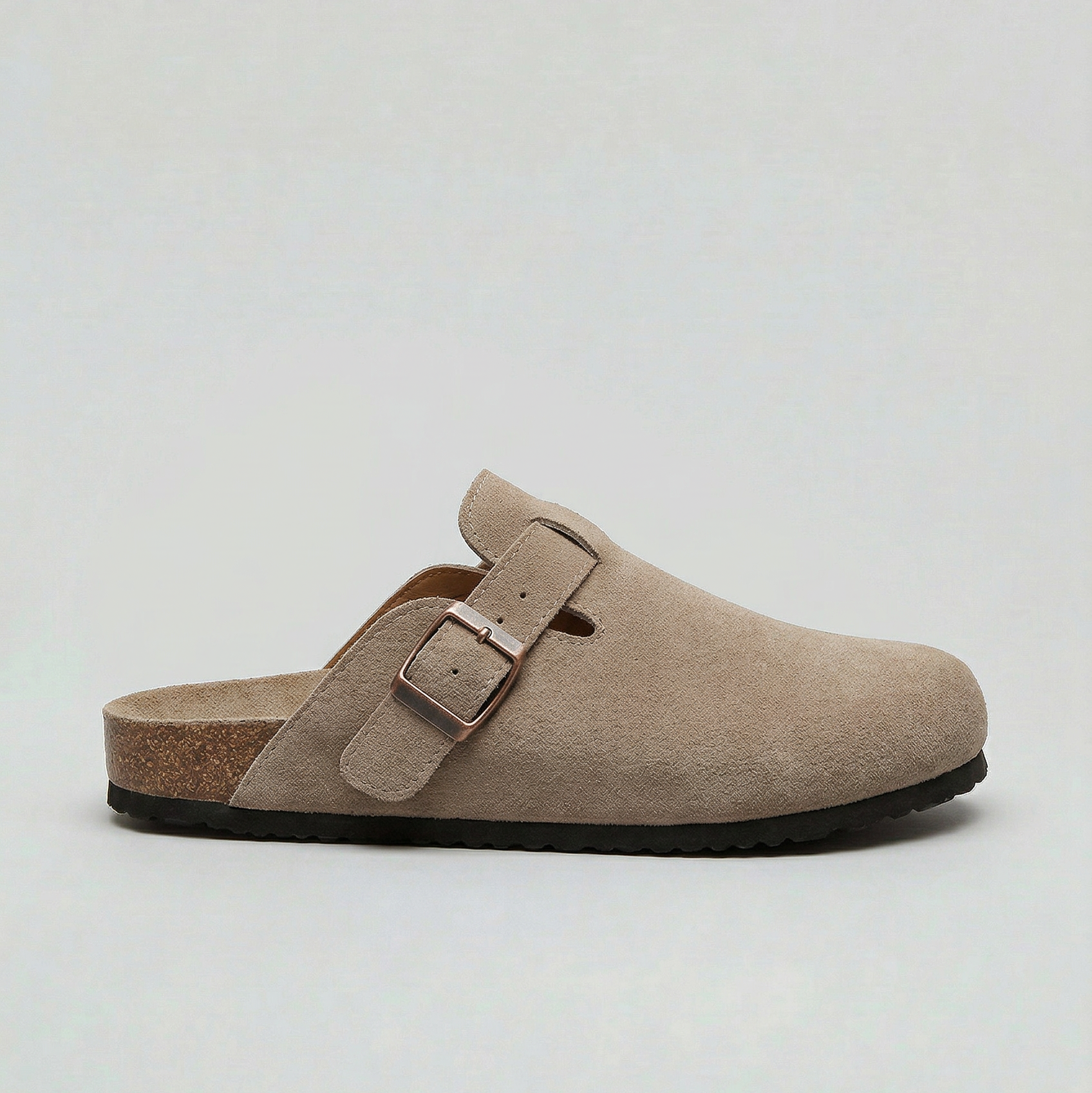Bertie | Men's Slip-On Clogs - Buckle Strap Cushioned Footbed Shoes