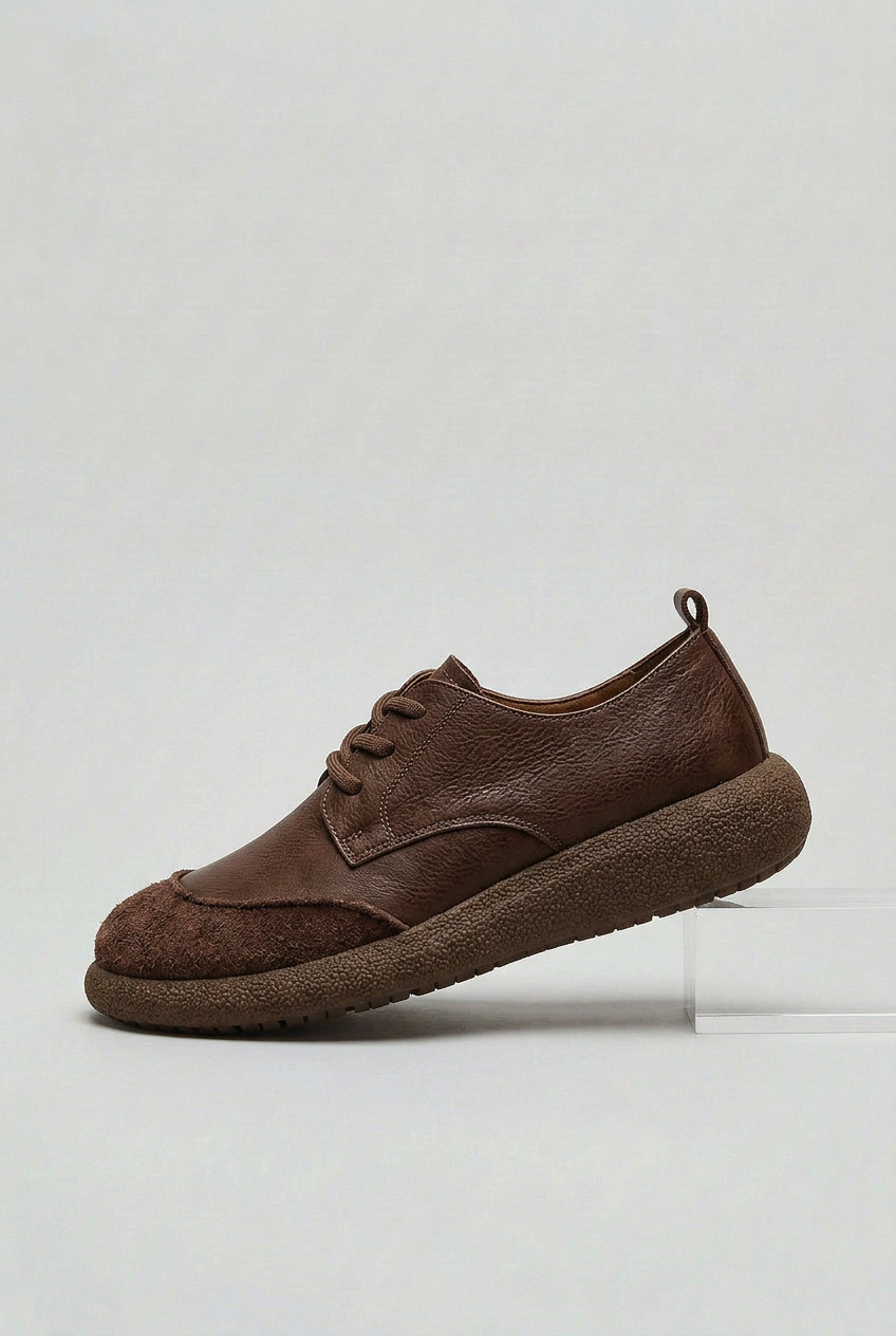 Sterling | Men's Suede-Look and Leather-Look Shoes - Cushioned Insole Smart-Casual Shoes