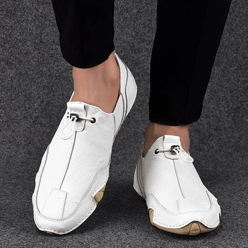 Nathaniel | Men's Slip-On Trainers - Elastic Lacing Anti-Slip Casual Shoes