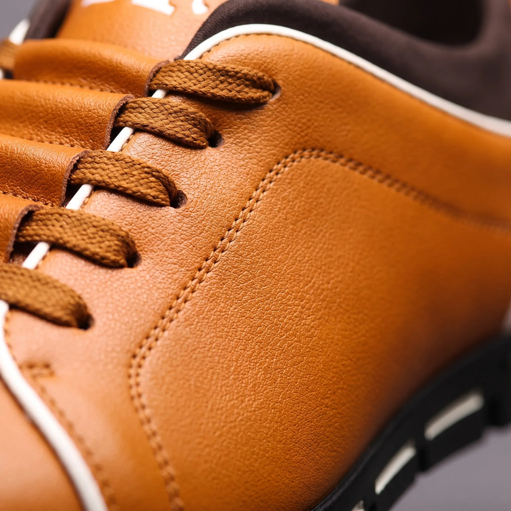 Callan | Men's Smart-Casual Low-Top Trainers - Lace-Up Everyday Shoes