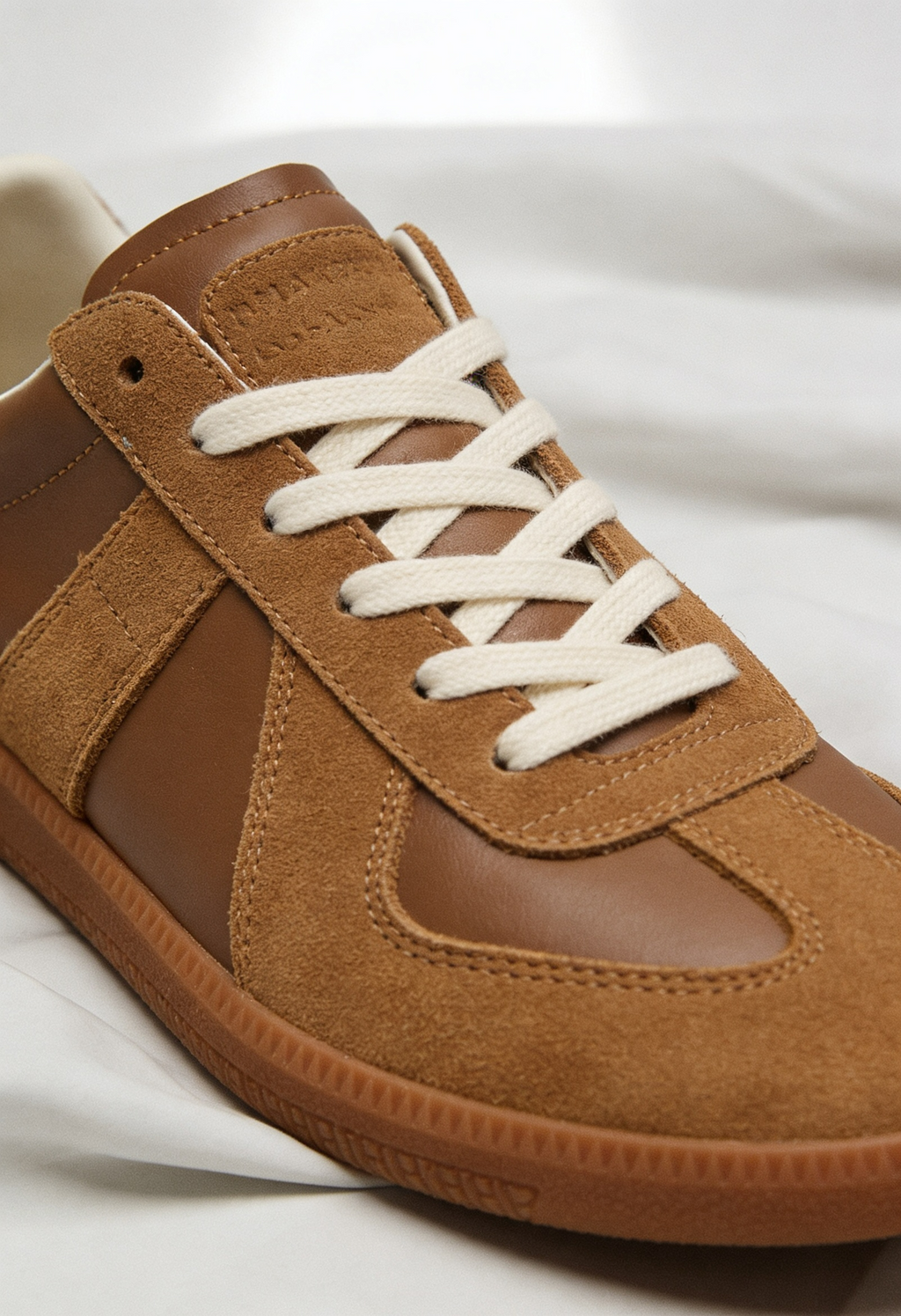 Fintan | Men's Suede-Look Trainers - Cushioned Sole Lace-Up Trainers
