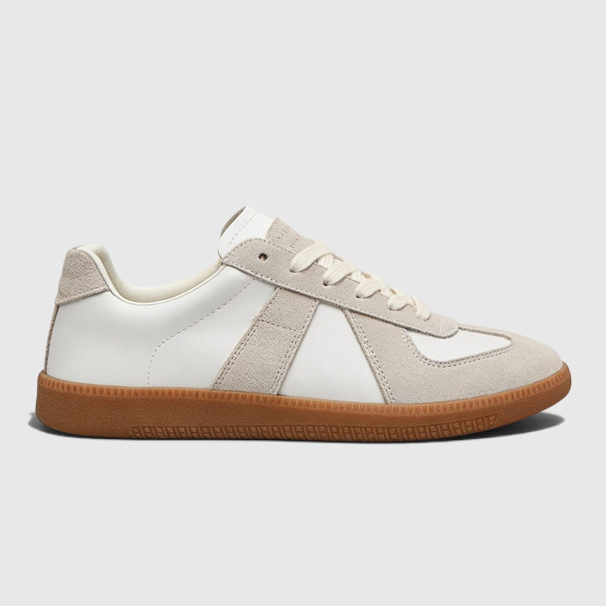 Fintan | Men's Suede-Look Trainers - Cushioned Sole Lace-Up Trainers
