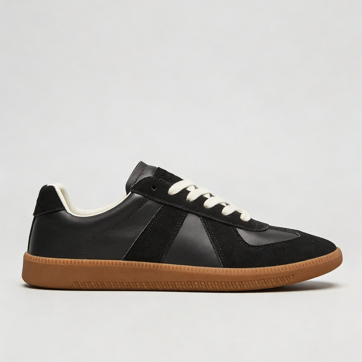 Fintan | Men's Suede-Look Trainers - Cushioned Sole Lace-Up Trainers