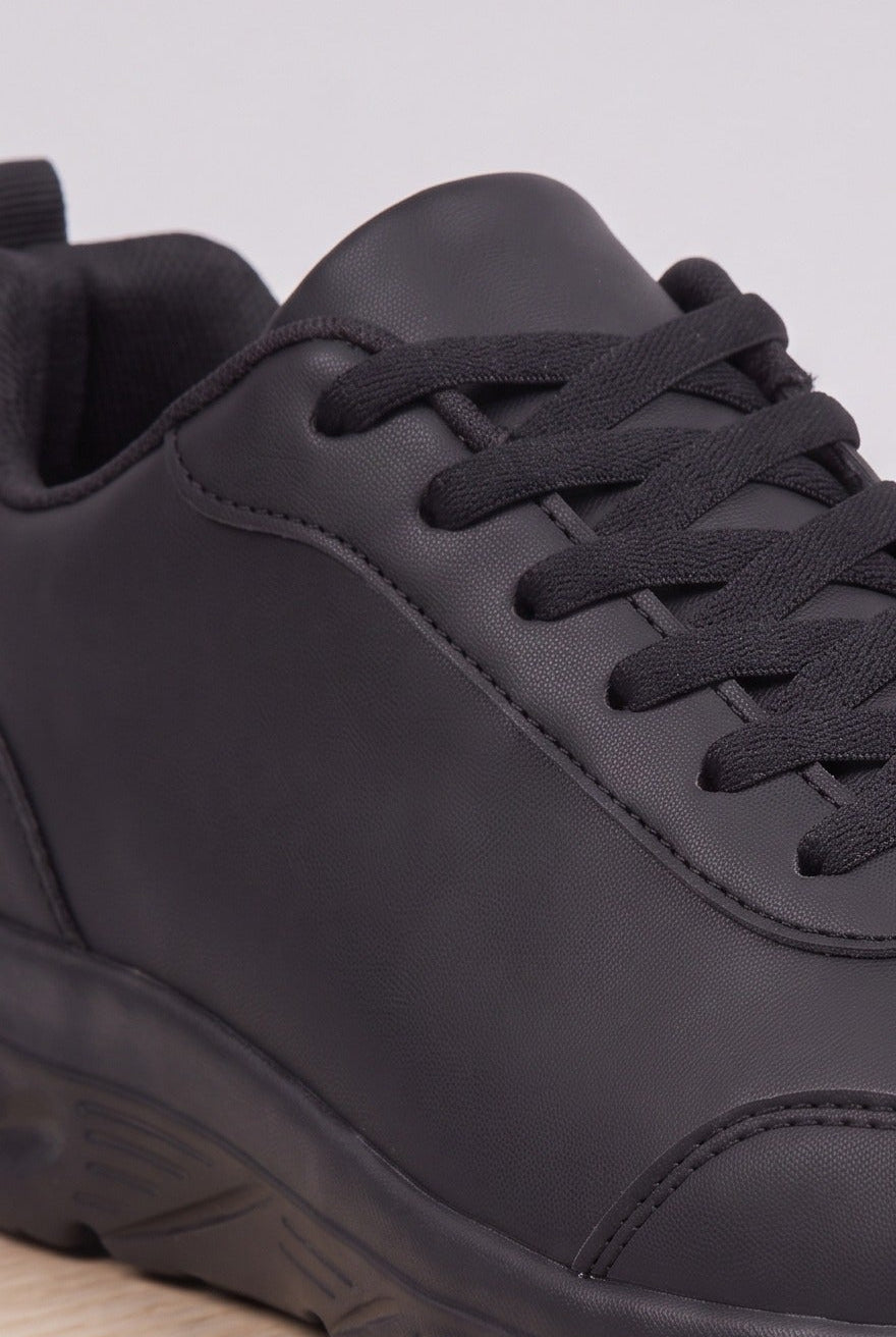 Frankie | Men's Lace-Up Chunky Sole Trainers - Casual Everyday Sneakers