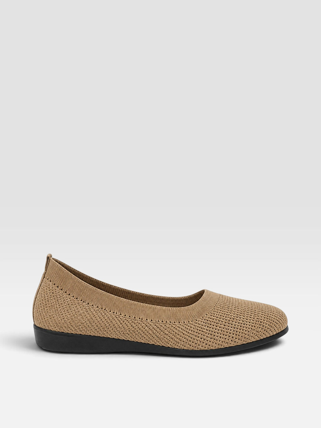 Tilly | Women's Knitted Slip-On Ballet Flats - Stretch-Knit Everyday Pumps