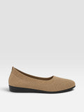 Tilly | Women's Knitted Slip-On Ballet Flats - Stretch-Knit Everyday Pumps