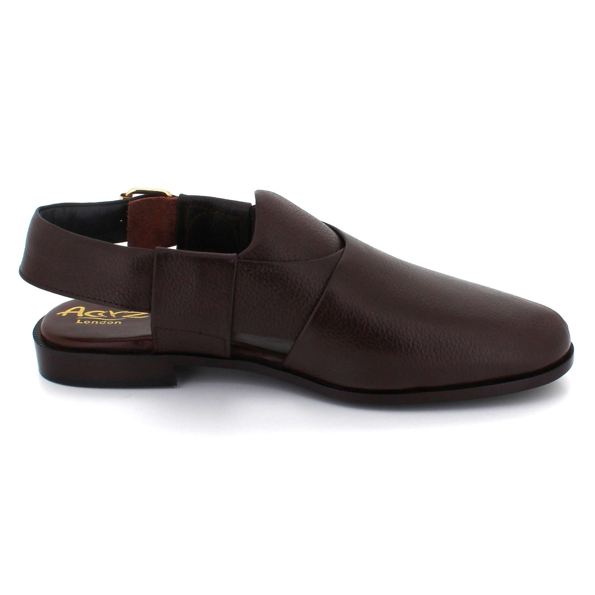 Gordon | Men's synthetic leather Peshawari Sandals - Adjustable Buckle Strap Ethnic Sandals