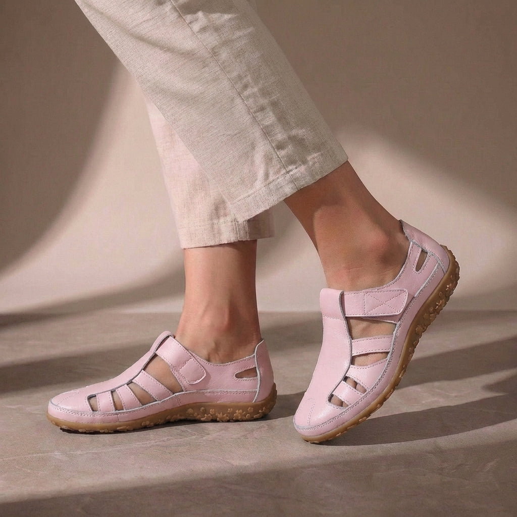 Bettina | Women's Adjustable Strap Closed-Toe Sandals - Everyday Summer Sandals