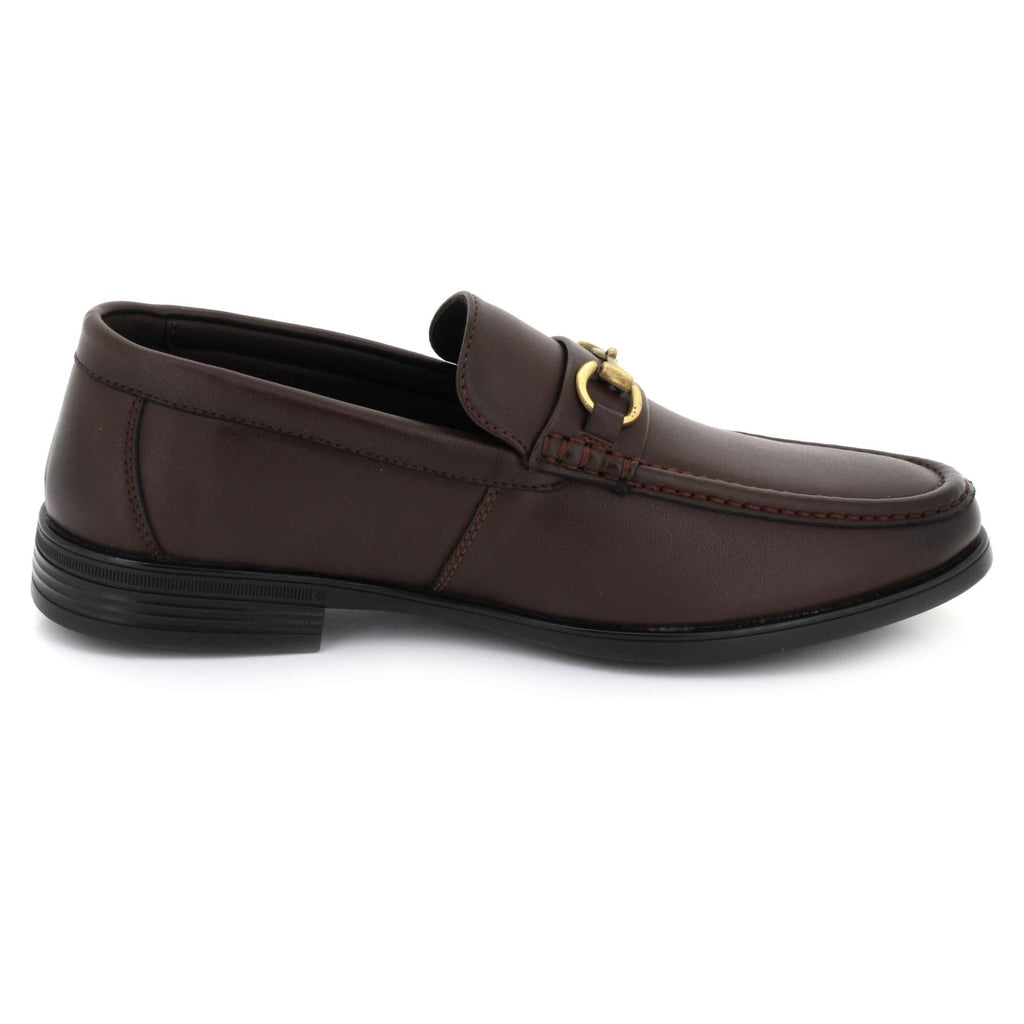 Winston | Men's Leather-Look Horsebit Loafers - Smart Casual Slip-On Shoes