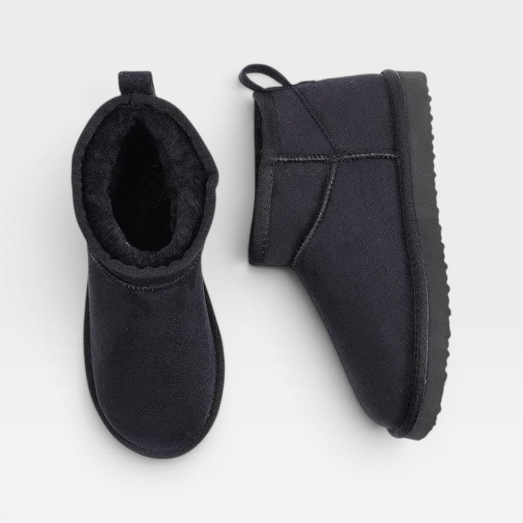 Marjorie | Women's faux suede Ankle Boots - Cosy Winter Booties with Sheepskin Lining