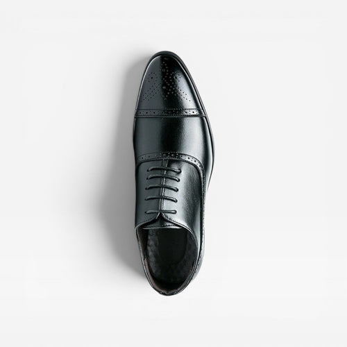 Arthur | Men's Brogue Oxford Shoes – Classic Leather Cap-Toe Dress Shoes