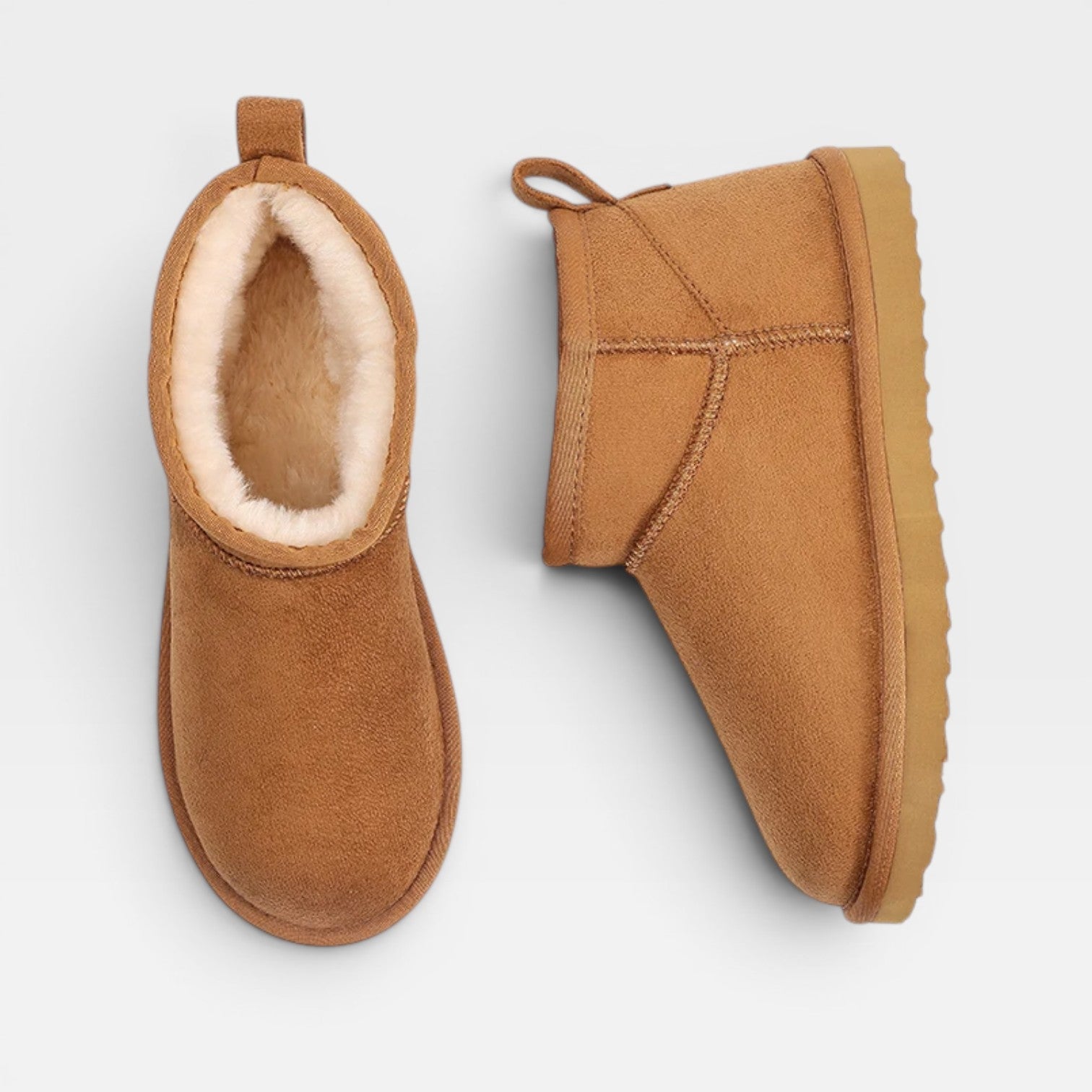 Marjorie | Women's faux suede Ankle Boots - Cosy Winter Booties with Sheepskin Lining