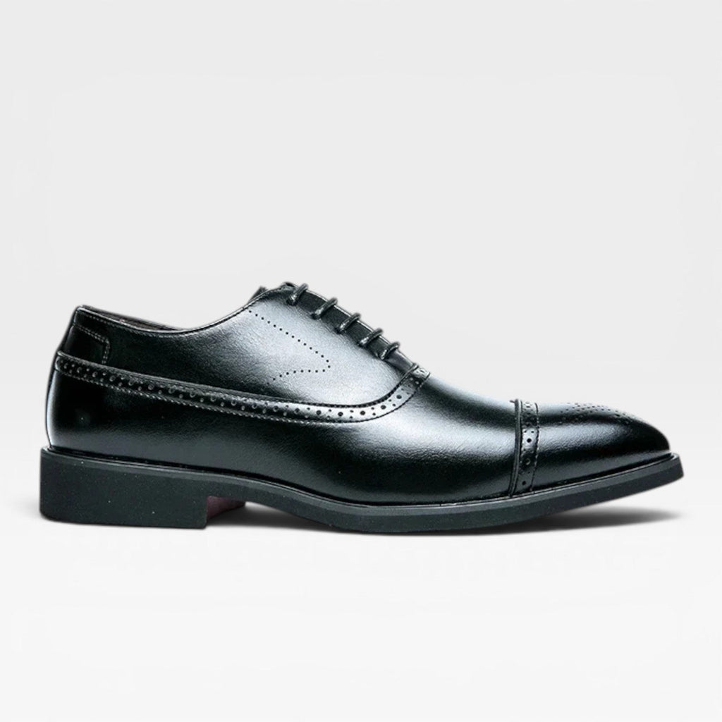 Arthur | Men's Brogue Oxford Shoes – Classic Leather Cap-Toe Dress Shoes
