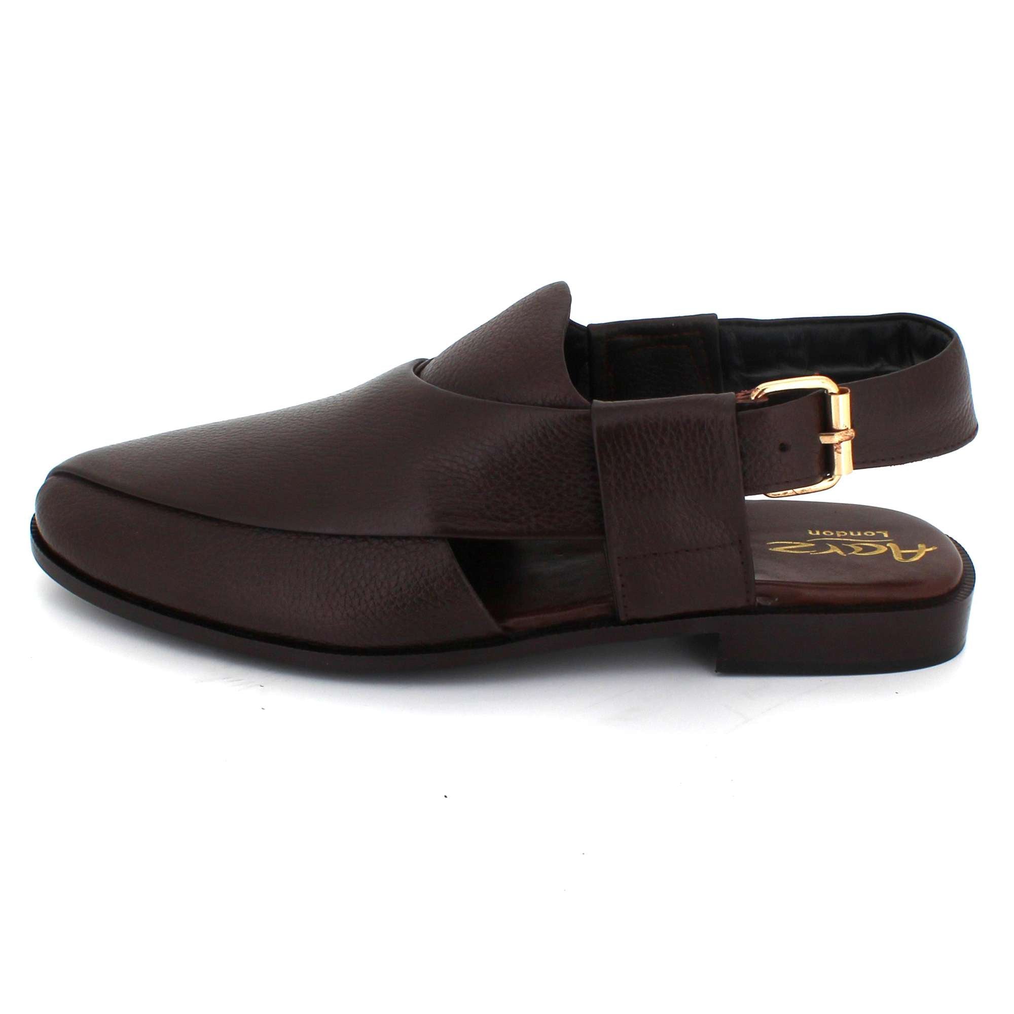 Gordon | Men's synthetic leather Peshawari Sandals - Adjustable Buckle Strap Ethnic Sandals