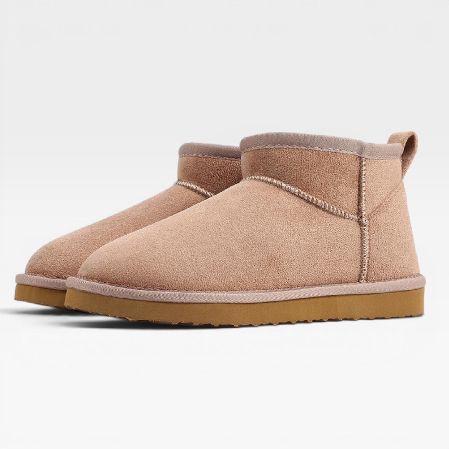 Marjorie | Women's faux suede Ankle Boots - Cosy Winter Booties with Sheepskin Lining