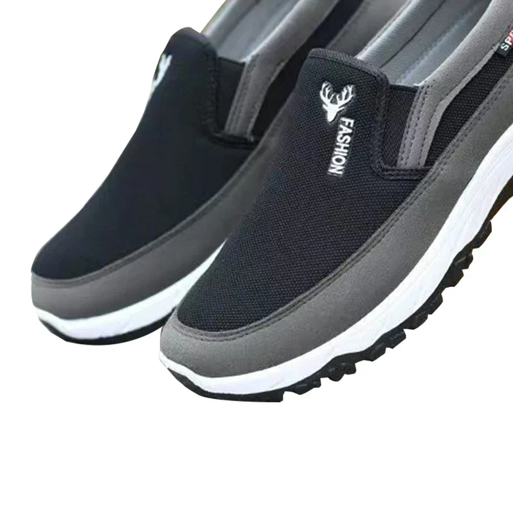 Tobias | Men's Slip-On Mesh Trainers - Breathable Boat Shoe Style Sneakers