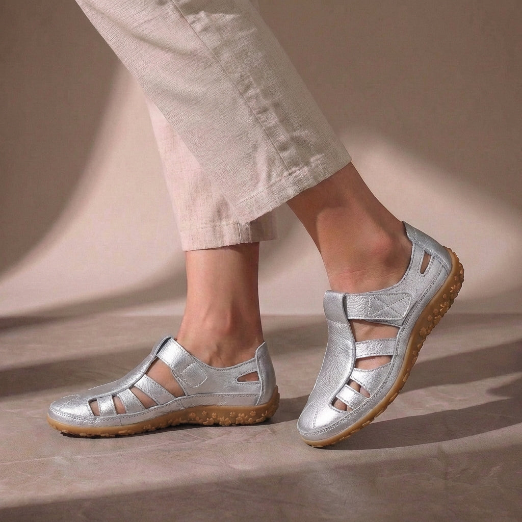 Bettina | Women's Adjustable Strap Closed-Toe Sandals - Everyday Summer Sandals