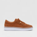 Clementine | Women's Wingtip Lace-Up Oxfords - Platform Contrast-Sole Flats