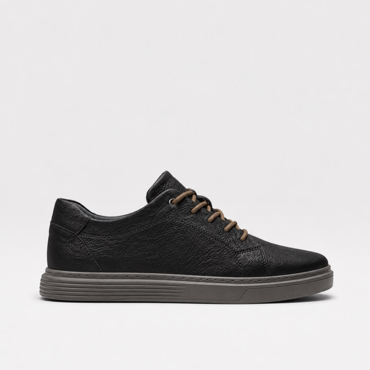 Dexter | Men's Faux Leather Trainers - Classic Everyday Sneakers
