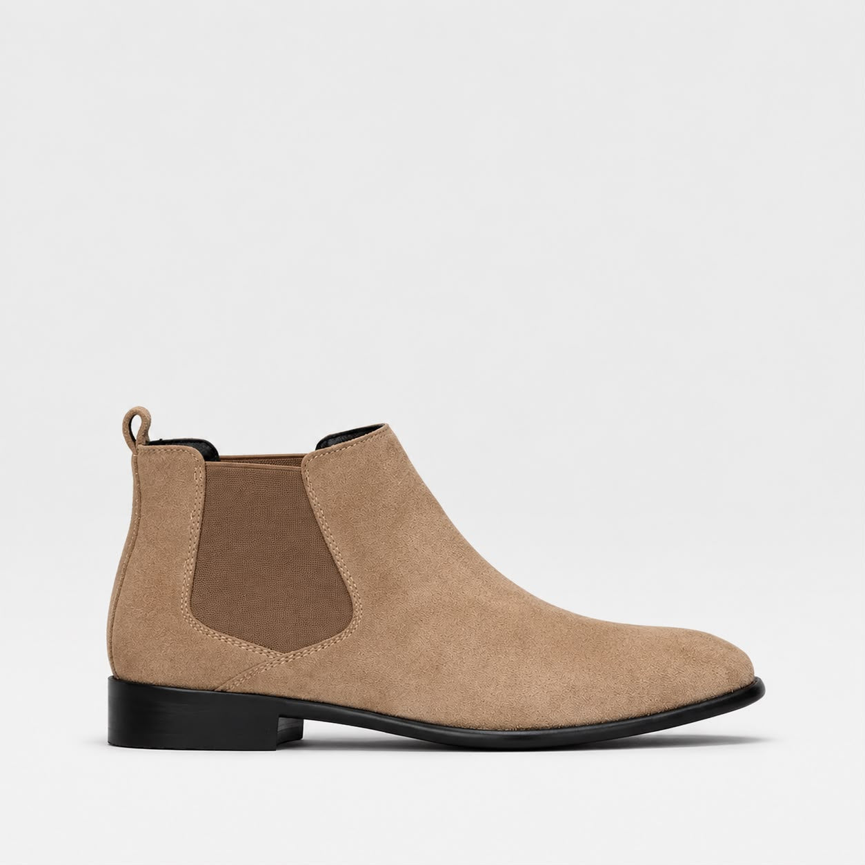 Bertram | Men's Pull-on Ankle Chelsea Boots - Elastic Gusset Pointed-Toe Boots