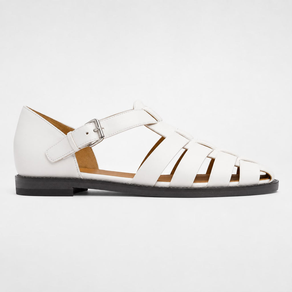 Rowan | Men's Leather-Look Sandals - Adjustable Strap Summer Sandals