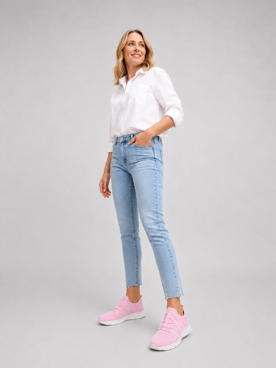 Ella | Women's Slip-On Knit Trainers – Lightweight Sparkle Walking Shoes