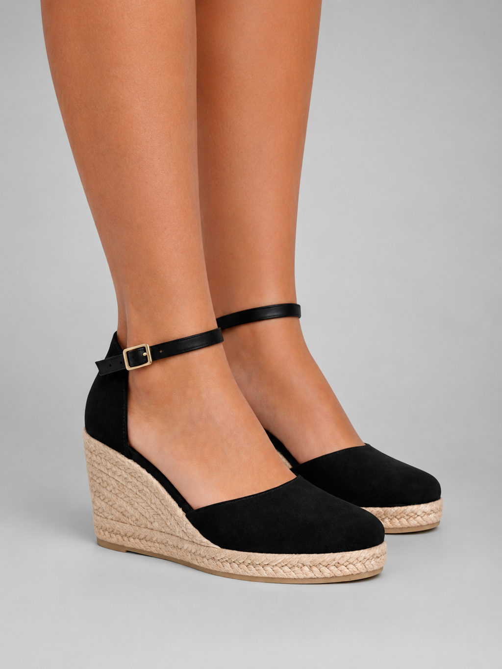 Rosalie | Women's Closed-Toe Wedge Sandals – Ankle-Strap Espadrille Shoes