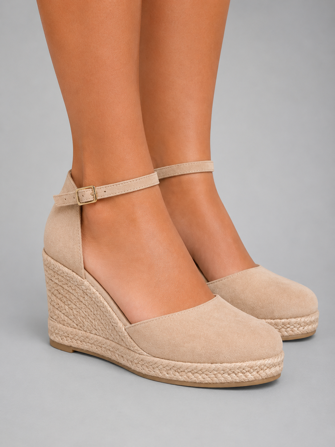 Rosalie | Women's Closed-Toe Wedge Sandals – Ankle-Strap Espadrille Shoes